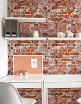 Papel de Parede Adesivo Tijolinhos de Barro