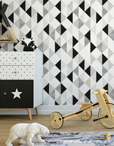 Papel de Parede Adesivo Triângulo Invertido
