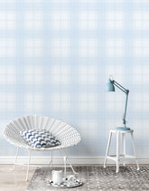 Papel de Parede Adesivo Xadrez Inverno