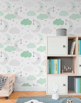 Papel de Parede Autocolante Céu Estrelado Menino