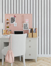 Papel de Parede Madeira Ripada Larga Vanilla