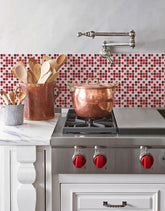 Papel de Parede Pastilhas Vermelhas