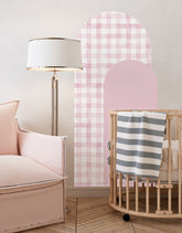 Adesivo de Parede Arco Xadrez Vichy Rosa