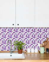 Papel de Parede Adesivo Pastilhas Roxas