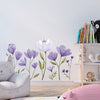 Adesivo de Parede Flores Candy Roxo