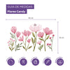 Adesivo de Parede Flores Candy Rosa