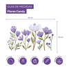 Adesivo de Parede Flores Candy Roxo