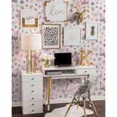 Papel de Parede Adesivo Flores E Borboletas