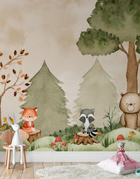 Painel de Parede Adesivo Bosque Infantil
