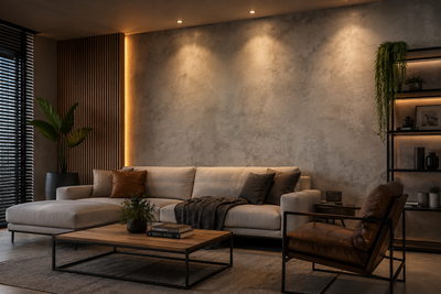 Papel de Parede Cimento Queimado: 10 Ideias para Decorar