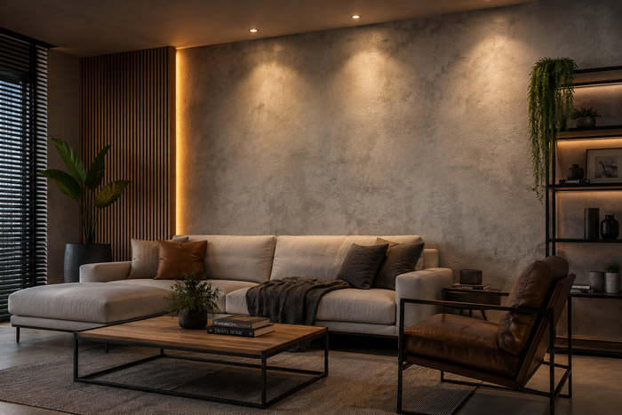Papel de Parede Cimento Queimado: 10 Ideias para Decorar