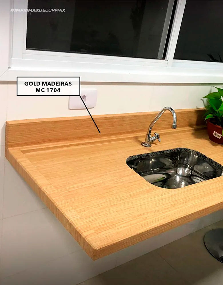 Adesivo para Pia Madeira Carvalho Ariel