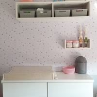 Papel de Parede Adesivo Confete Rosa