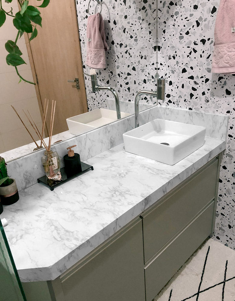 Revestimento Adesivo Mármore Lunare Brilho