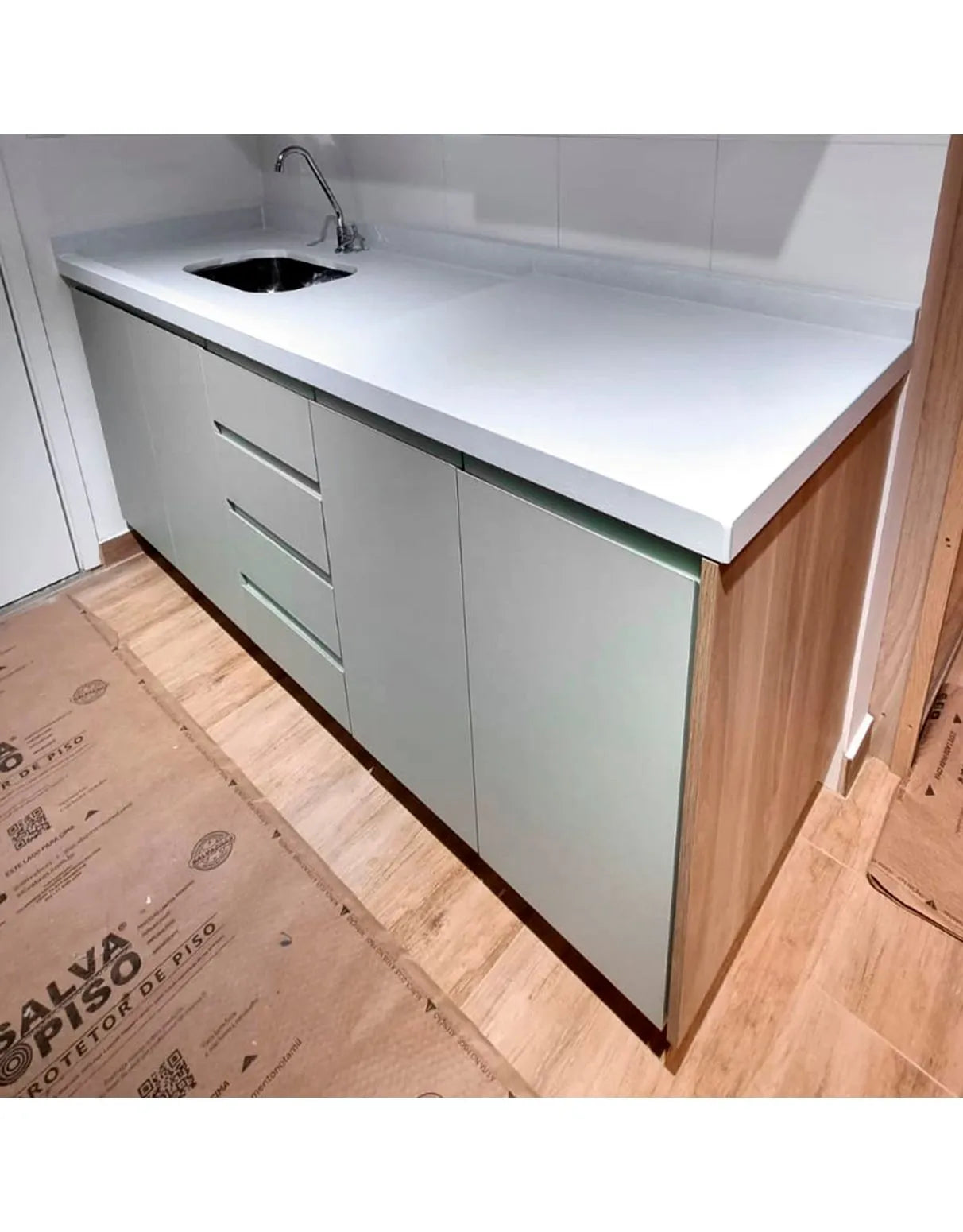 Papel de Parede Adesivo Branco Fosco Liso