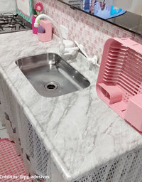 Revestimento Adesivo Mármore Carrara Perolizado