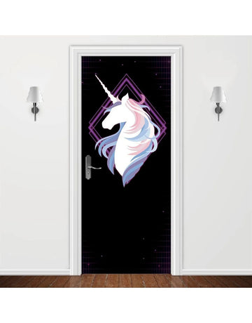 Adesivo para Porta Rainbow Unicorn