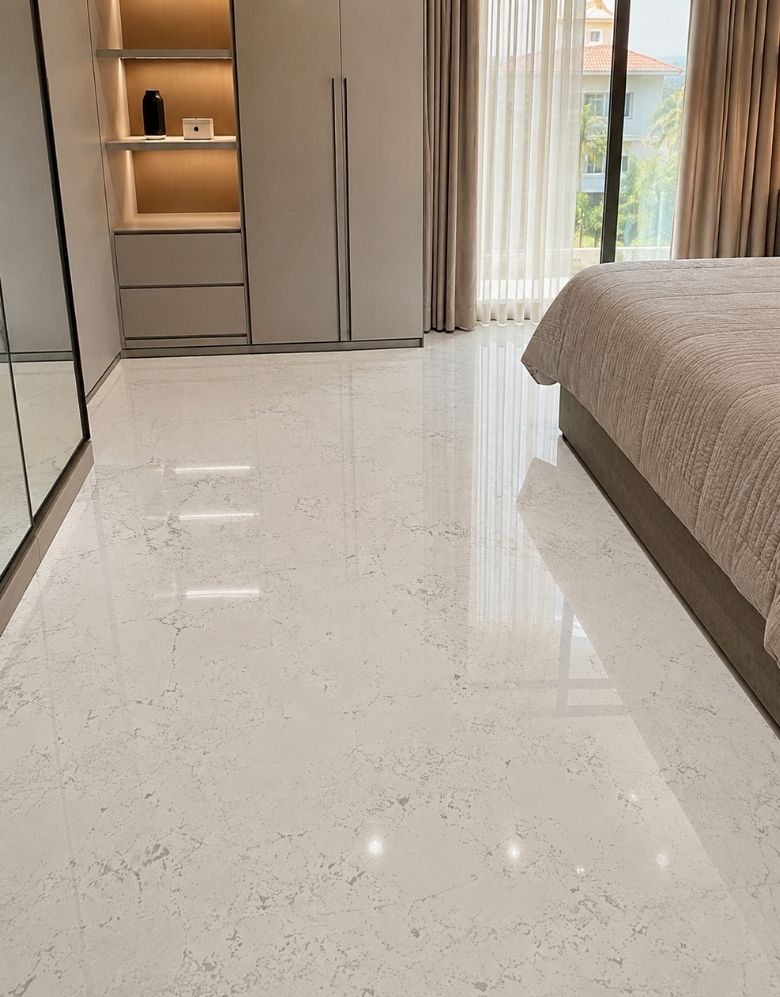 Revestimento Adesivo Mármore Branco Marquina Brilho