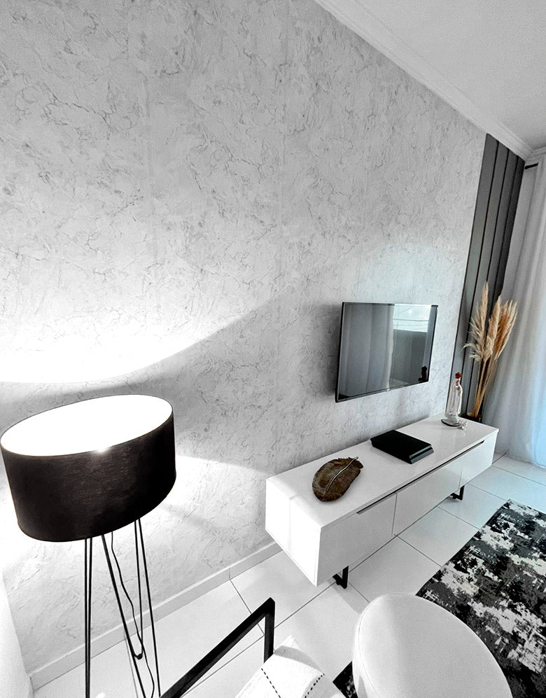 Papel de Parede Adesivo Mármore Gelo