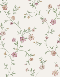 Papel de Parede Adesivo Floral Campestre Rosé