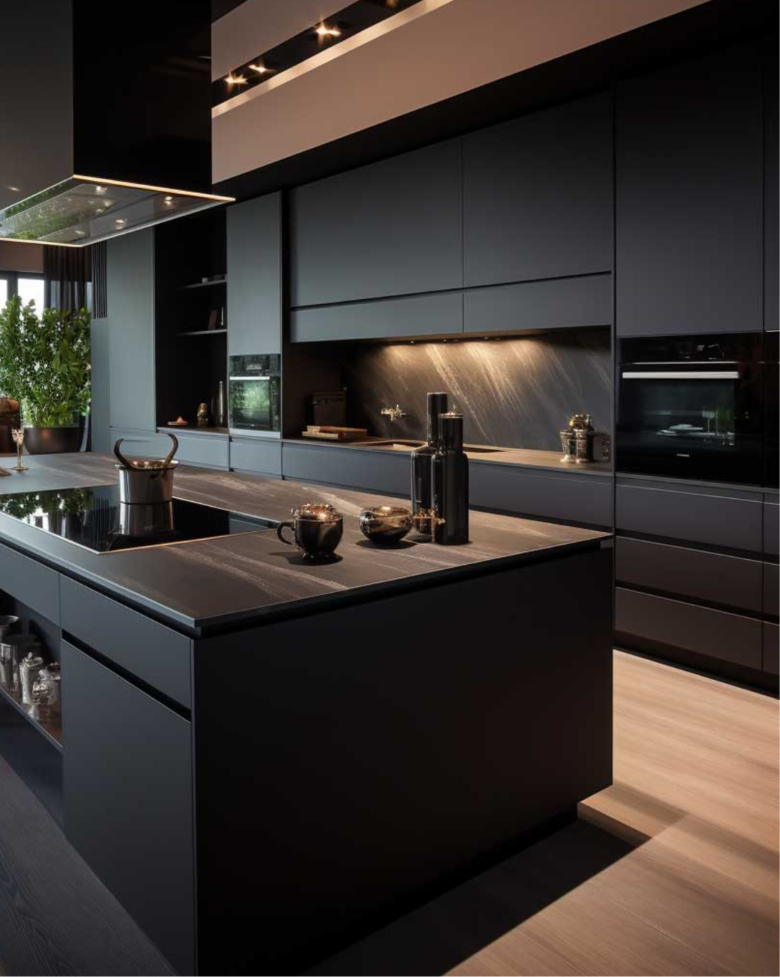 Revestimento Adesivo para Móveis Fórmica Preto Carbono