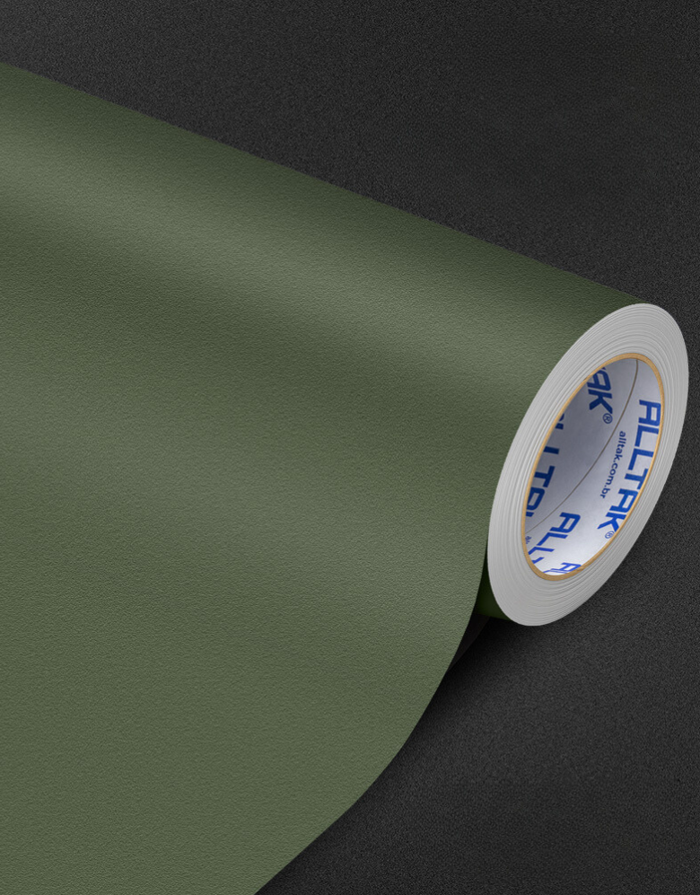 Envelopamento Adesivo Forma Verde Militar