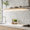 Papel de Parede Adesivo Mosaico Madrepérola