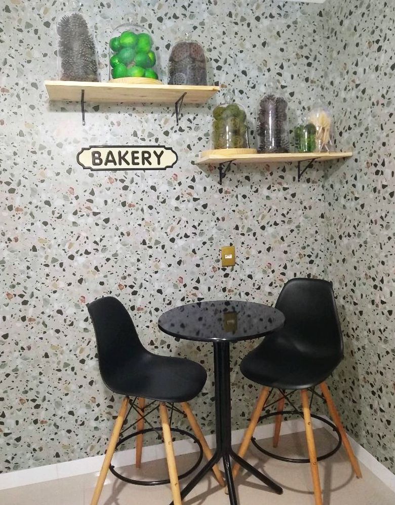 Papel de Parede Granilite Terrazo Esmeralda