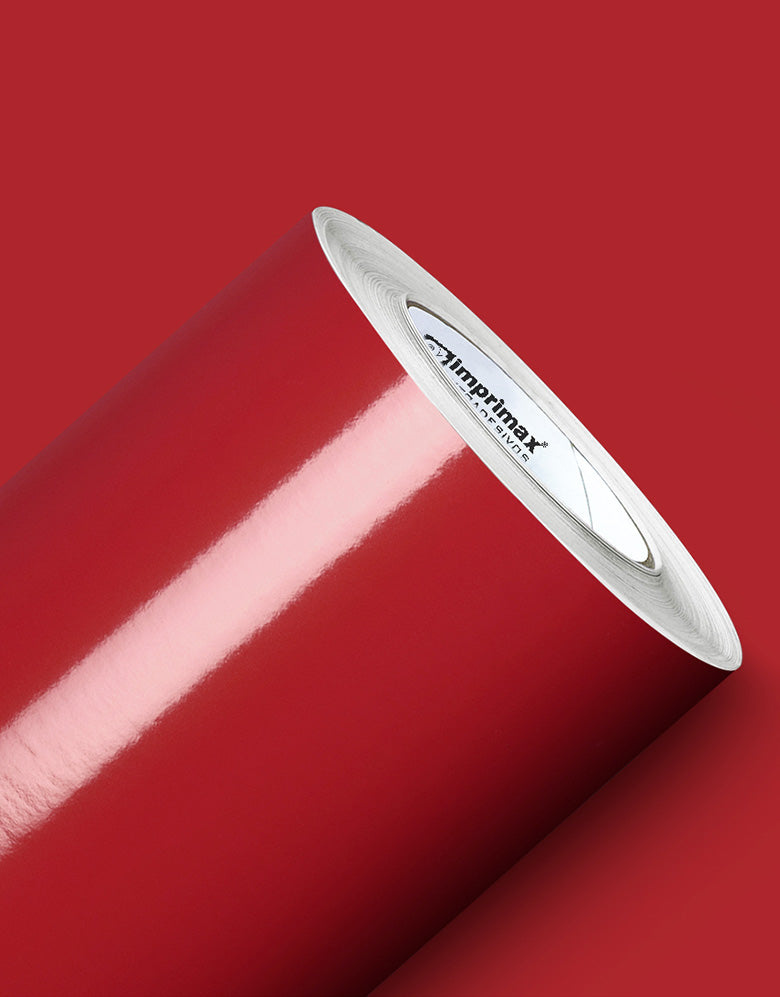 Adesivo de Envelopamento Vermelho Radiante
