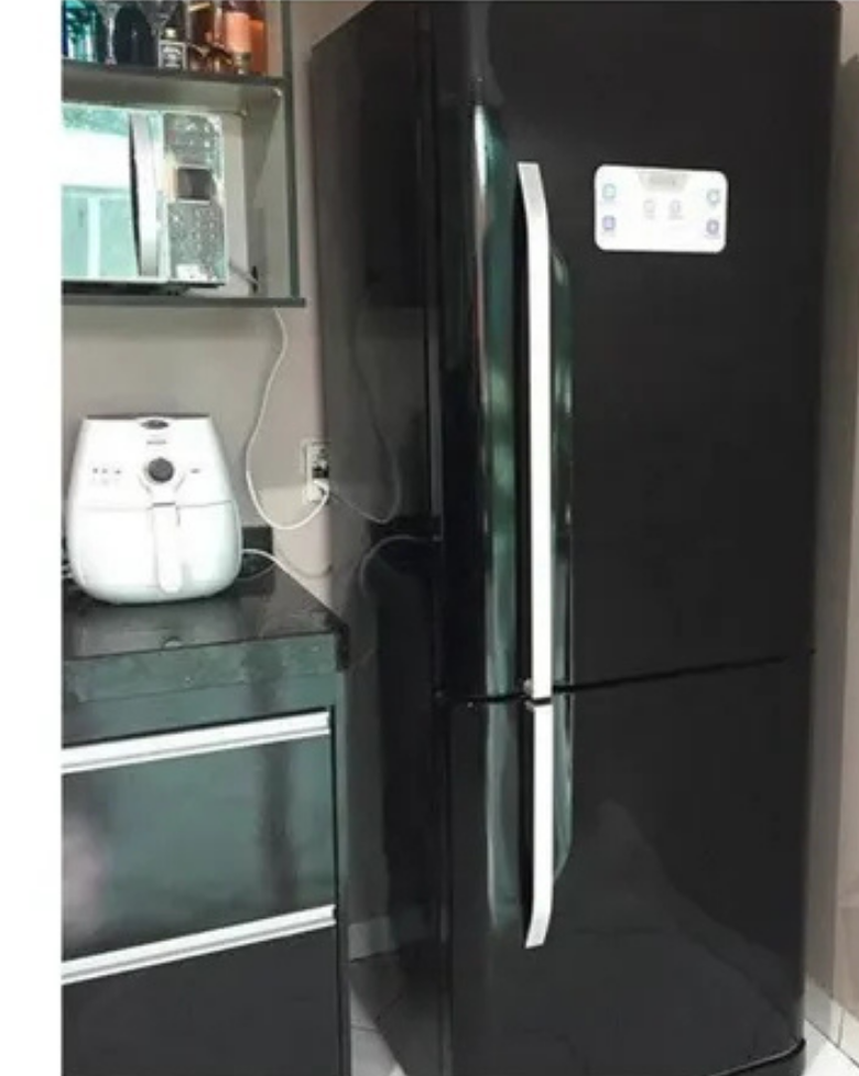 Adesivo para Geladeira Black Piano