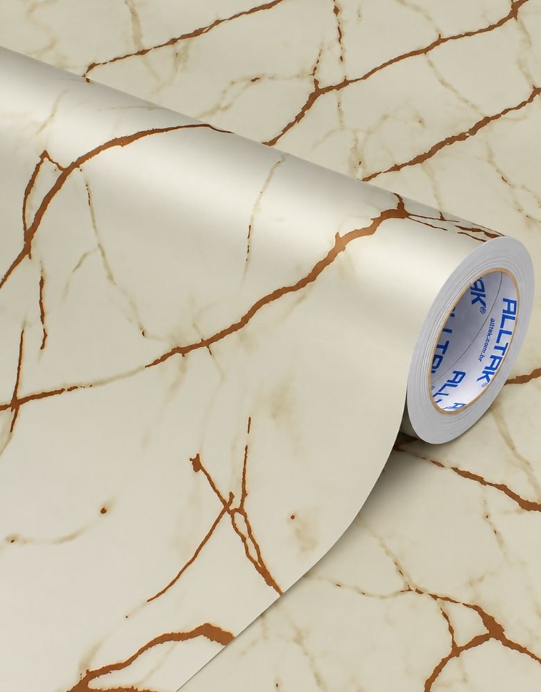 Adesivo para Pia Mármore Crema Marfil Fosco