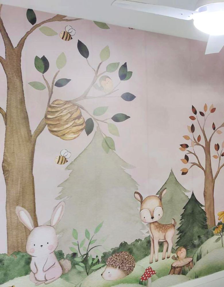Painel de Parede Adesivo Bosque Infantil