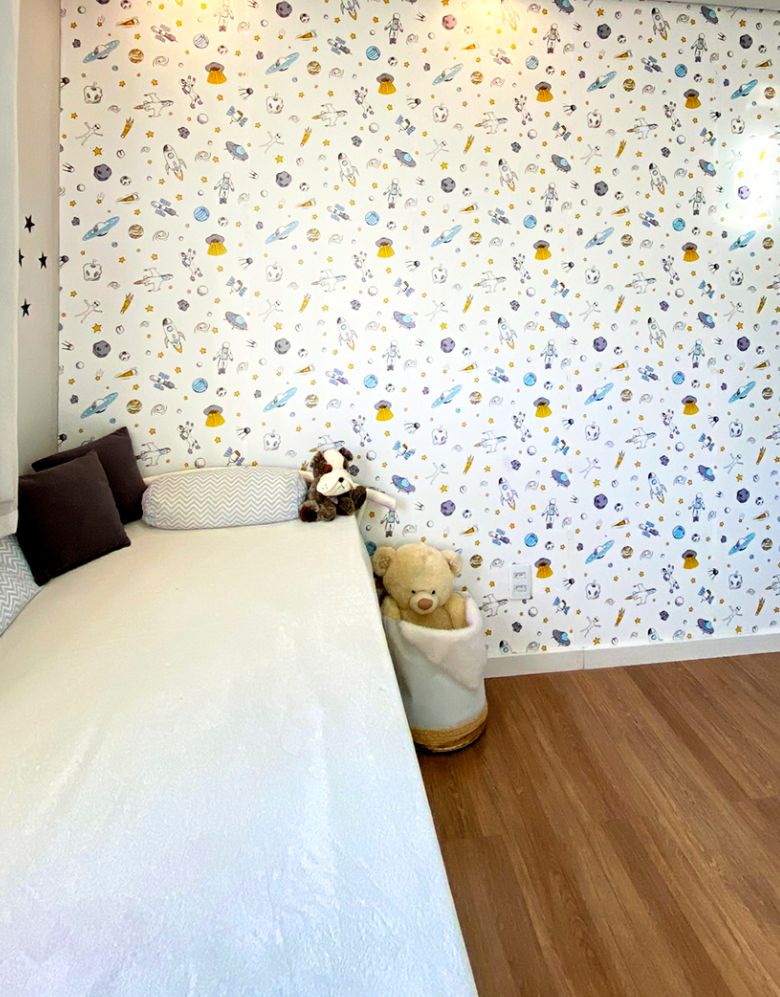 Papel de Parede Adesivo Astronauta