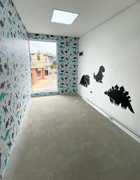 Papel de Parede Adesivo Dinos Azuis