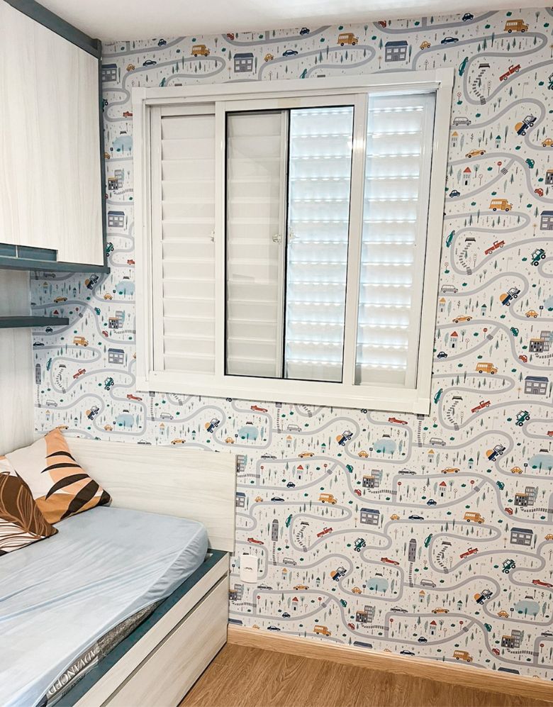 Papel de Parede Adesivo Cidade de Brinquedo