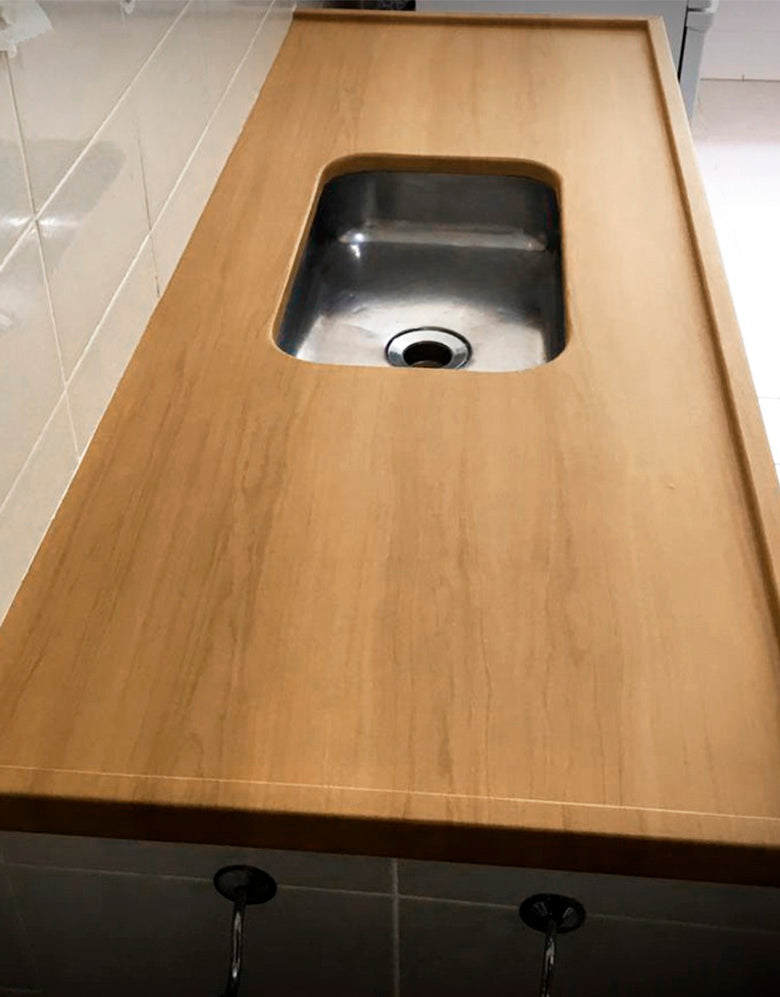 Adesivo para Pia Madeira Carvalho Peroba