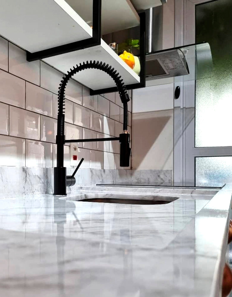 Adesivo para Pia Mármore Calacata Brilho