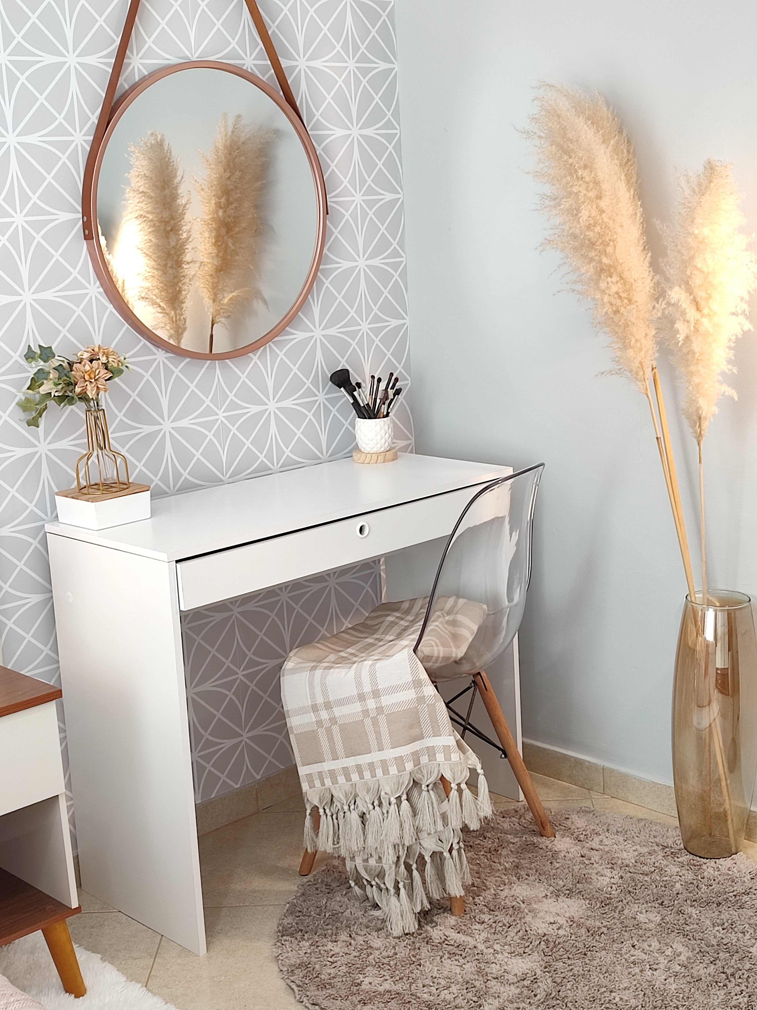 Papel de Parede Adesivo Truss Cinza