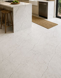 Adesivo para Piso Mármore Branco Marquina Matte