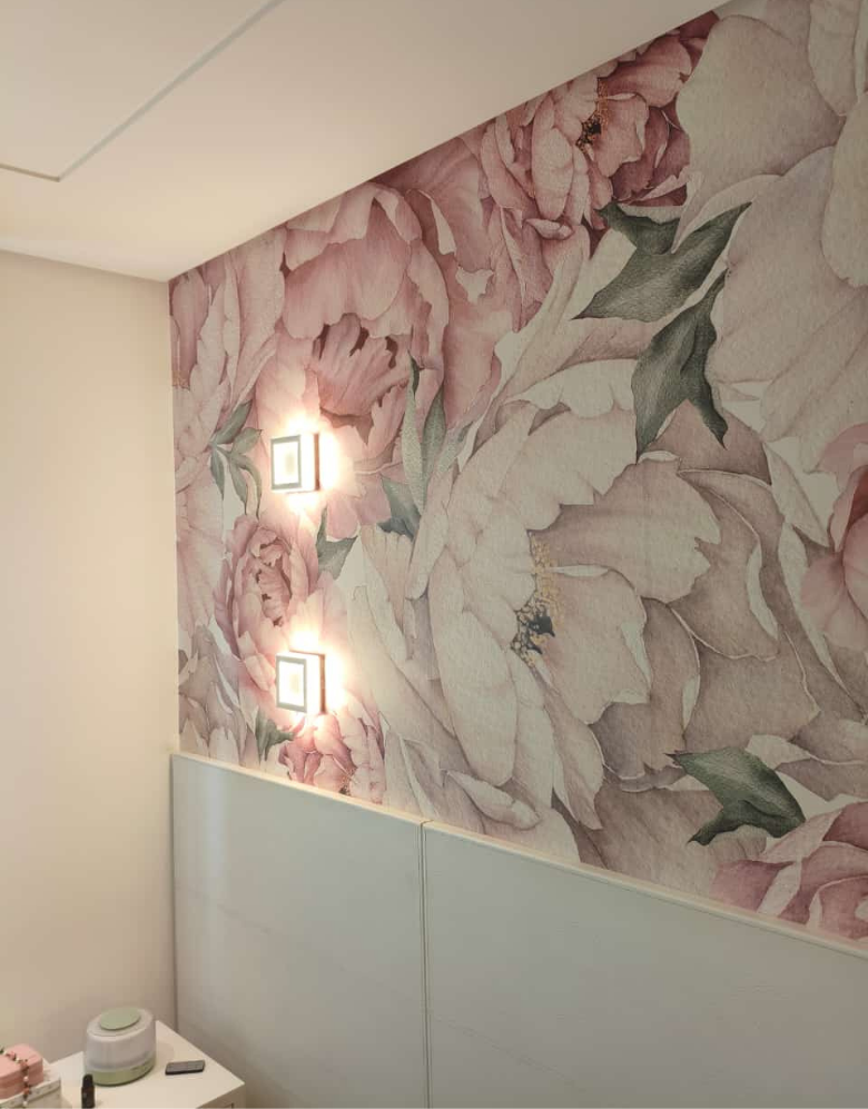 Painel de Parede Adesivo Peônias