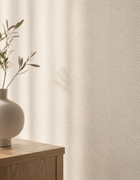 Revestimento Adesivo Telado Linho Chevron White Pearl