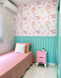 Papel de Parede Floral Aquarela