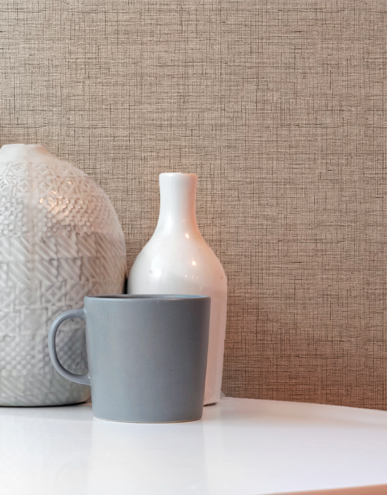 Papel de Parede Texturizado Linho Areia