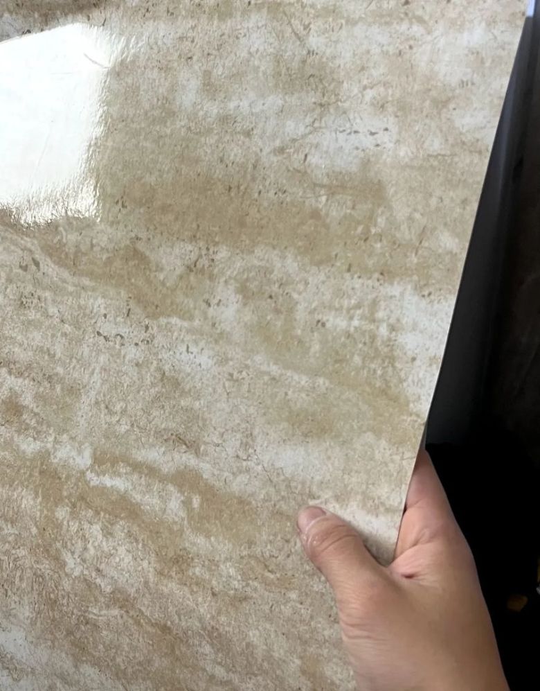 Revestimento Adesivo Mármore Travertino Brilho
