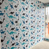 Papel de Parede Adesivo Dinos Azuis