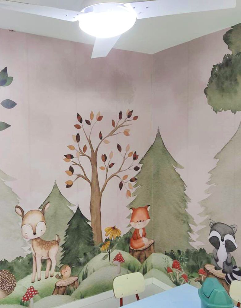 Painel de Parede Adesivo Bosque Infantil