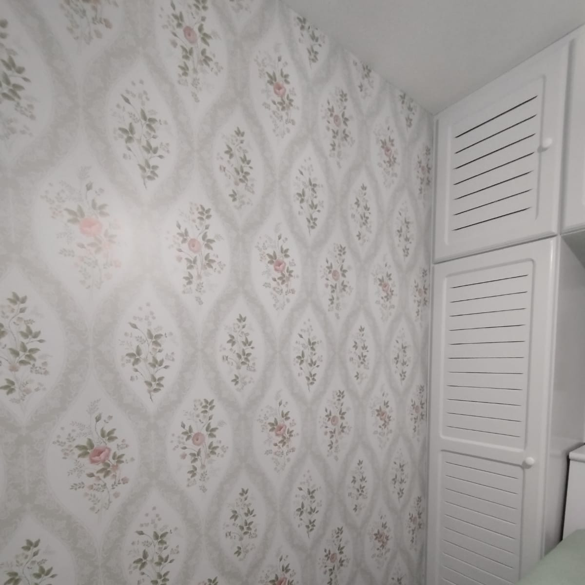 Papel de Parede Adesivo Floral Vintage Rosé