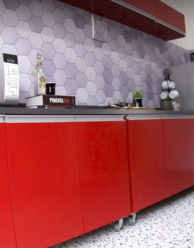 Adesivo de Envelopamento Vermelho Vivo Brilho