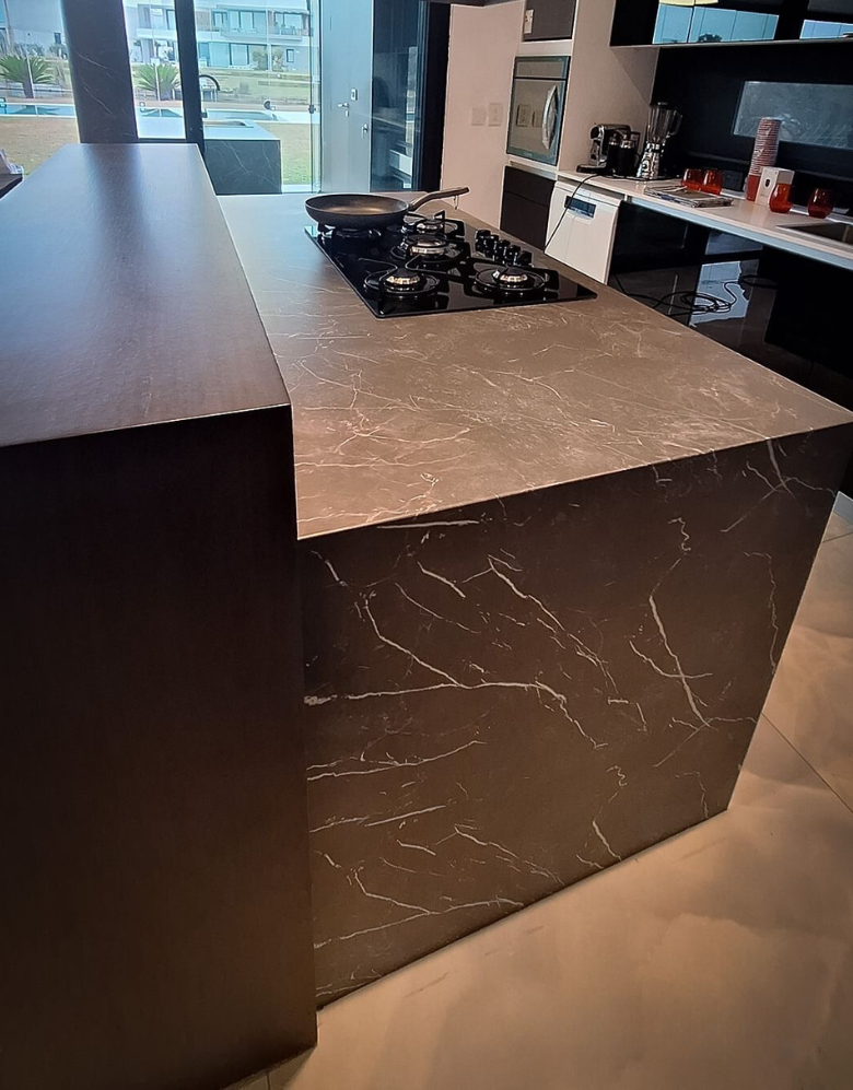 Adesivo para Pia Mármore Grigio Brilho