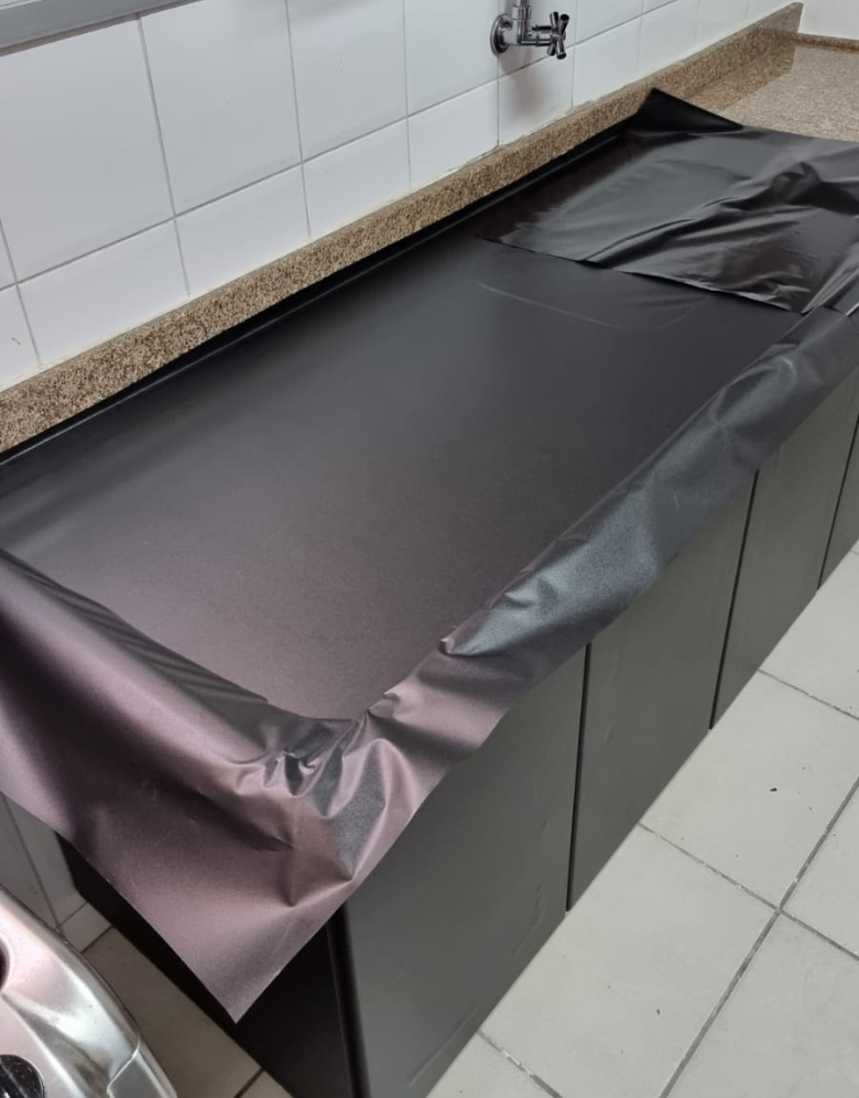 Adesivo para Pia Preto Fosco